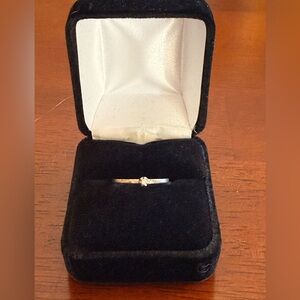 Sterling Silver 925 Small Diamond Ring size 7